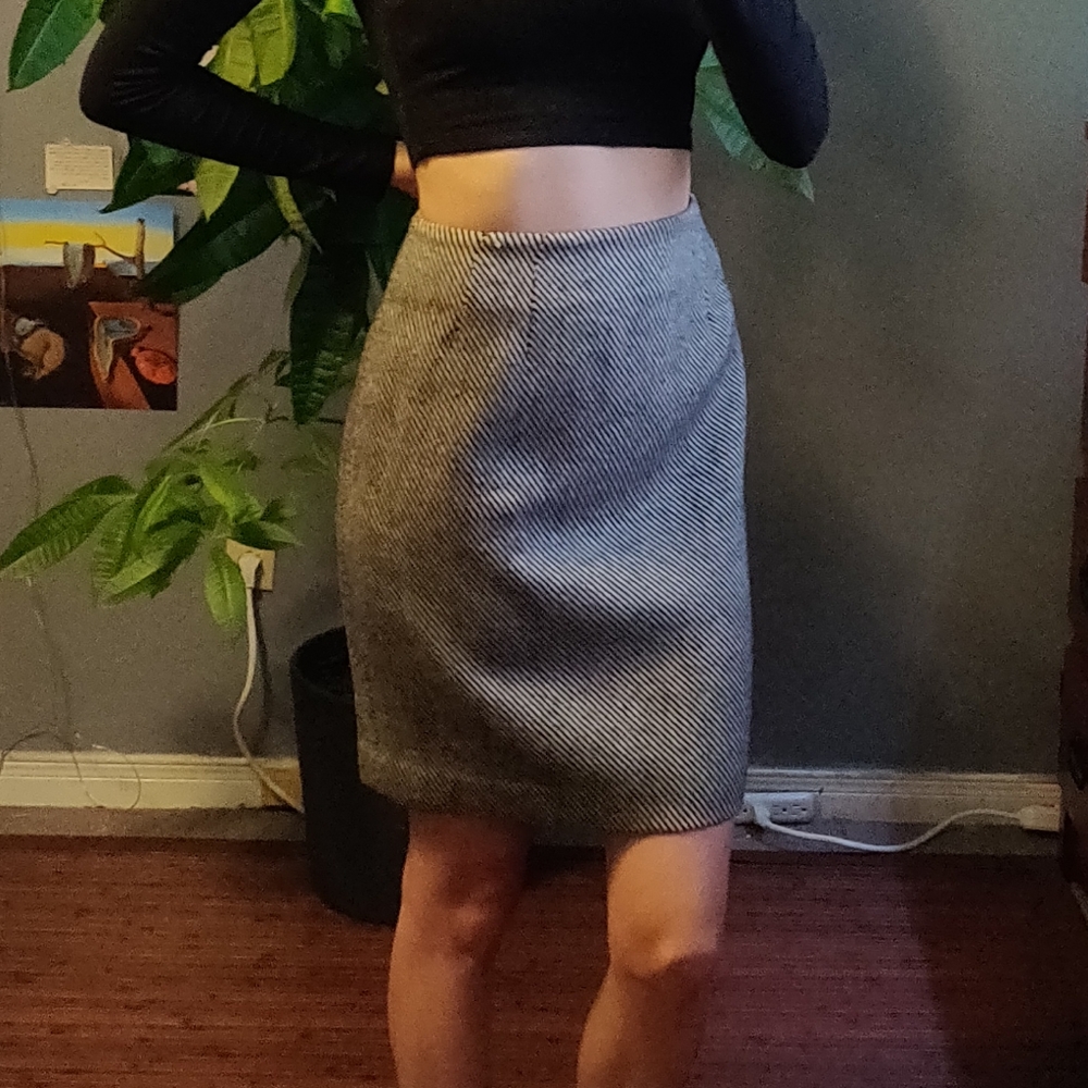 Vintage Holt Renfrew Wool Pencil Skirt